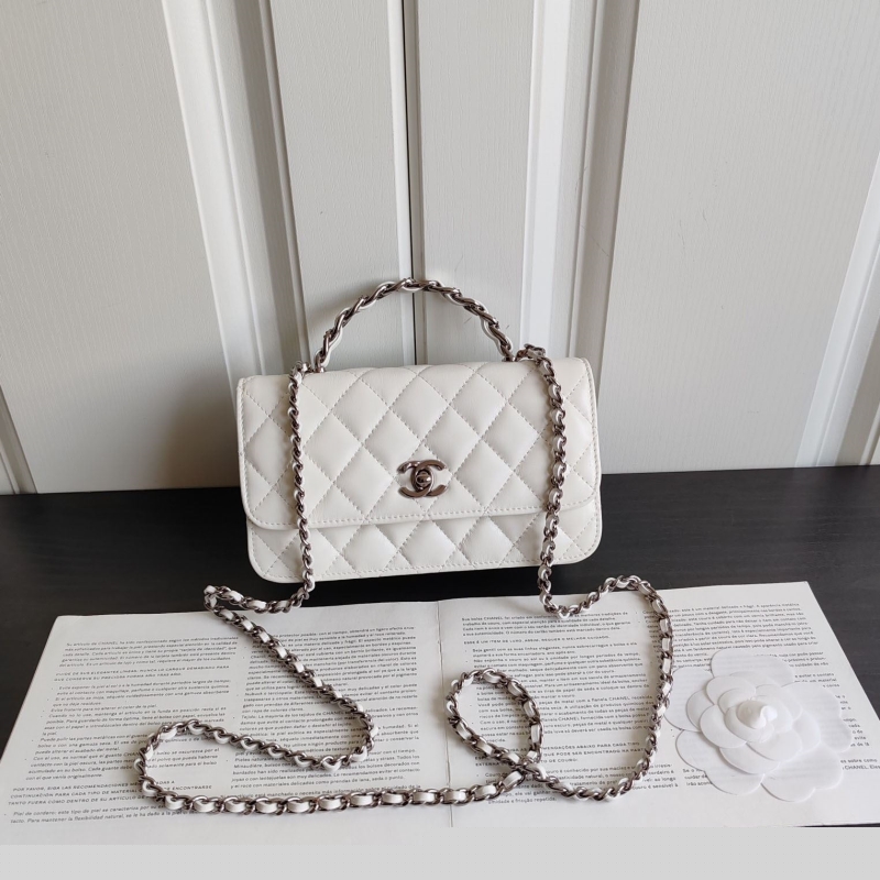 Ch*el top handle bags